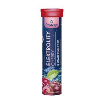 Protego Elektrolity Cherry, tabl.musuj., 20 szt
