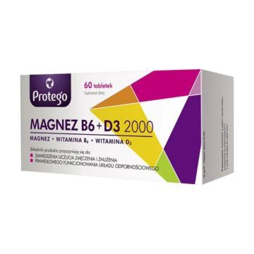 Protego Magnez B6 + D3 2000, tabletki, 60 szt.