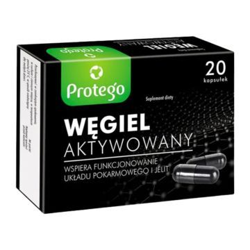 Protego Węgiel Aktywowany, kapsułki, 20 szt.