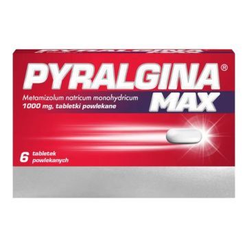 Pyralgina Max, 1000 mg, tabl.powl., 6 szt