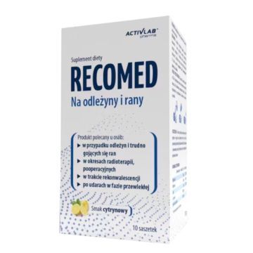 RecoMed na odlezyny i rany, prosz., sm.cytrynowy, 10 sasz.