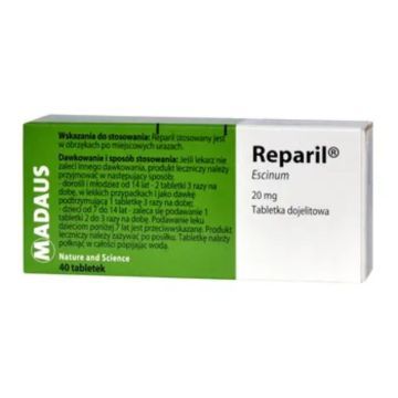 Reparil, 20 mg, tabl.dojelit.,(i.row),Delf,Austria, 40 szt