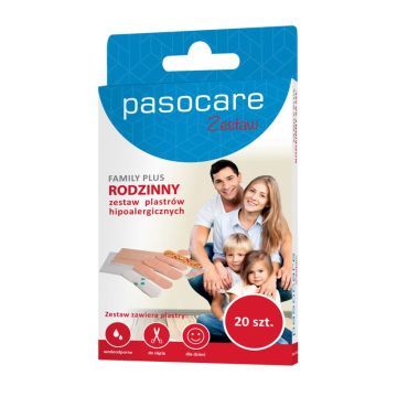 Pasocare Family Plus, zestaw plastrów, 20 szt.