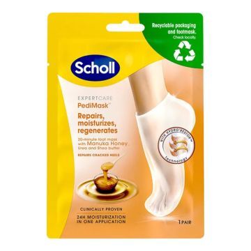 Scholl Expert Care PediMask, Maska do stóp z miodem manuka