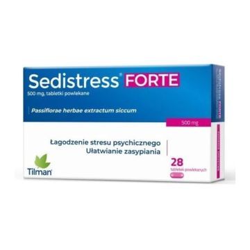 Sedistress Forte, 500 mg, tabl.powl., 28 szt