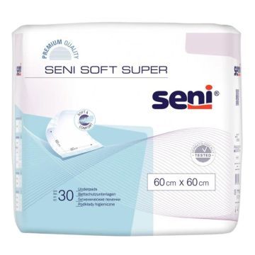 Seni Soft Super, podkłady higieniczne, 60 cm x 60 cm, 30 szt.