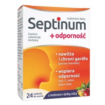 Septinum + odporność, tabl.do ssania, 24 szt