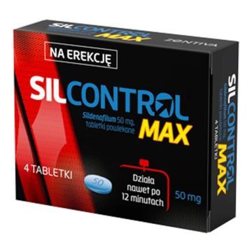Silcontrol MAX, 50 mg, tabl.powl., 4 szt