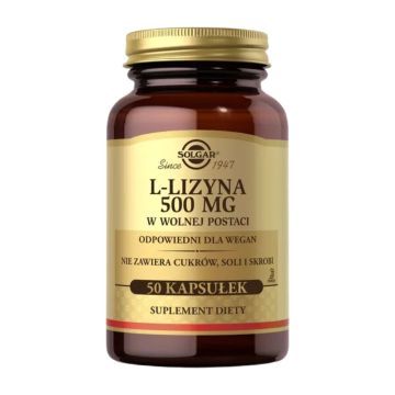 Solgar L-Lizyna 500 mg, kaps., 50 szt