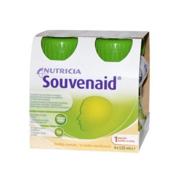 Souvenaid, o smaku waniliowym, plyn, 125 ml, 4 but.