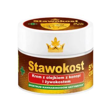 Stawokost, krem, z ol.konop,żywokost,5% CBD, 50 ml
