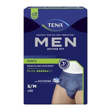 TENA Men Pants Plus, majtki chłonne, rozmiar M, 30 szt.