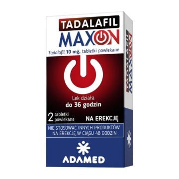 Tadalafil Maxon, 10 mg, tabl.powl., 2 szt