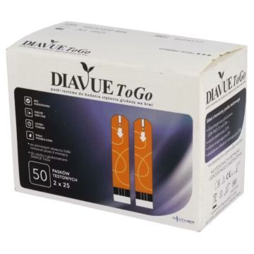 Test pask. Diavue ToGo, do glukom, 50 paskow