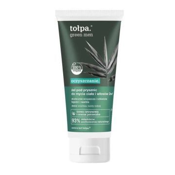 Tołpa Green Men Oczyszczenie, żel pod prysznic do ciała i włosów 2w1, 200 ml