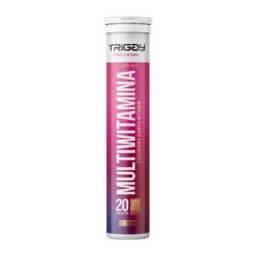 Triggy Multiwitamina sm.malina, tabl.musuj., 20 szt
