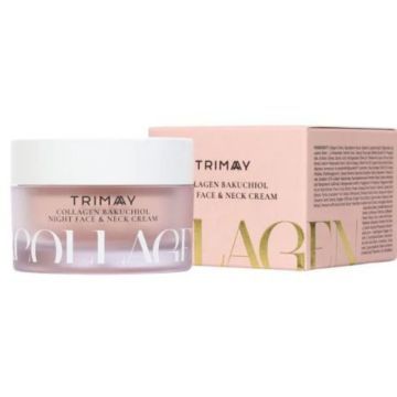 Trimay, krem do twarzy i szyi z kolagenem i bakuchiolem, 50 ml