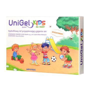UniGel Apotex Kids na rany,zest.,5 g żel + opatr.