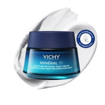 Vichy Mineral 89, krem nawilżająco-regenerujący z melatoniną na noc, 50 ml