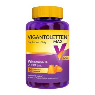 Vigantoletten Max, zelki, o smaku cytrynowym, 60 szt