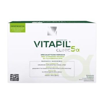Vitapil Clinic 5a, 60 kaps.+ 30 sasz.z proszkiem