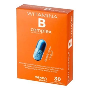 Nexon Pharma, Witamina B Complex, kapsułki twarde, 30 szt.
