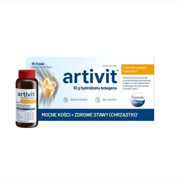 Artivit (z witaminą C), płyn, 375 ml, 15 fiol