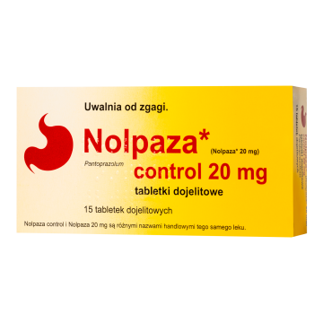 Nolpaza control, 20 mg,tabl.dojelit,(i.row),Delf,Rum,15szt