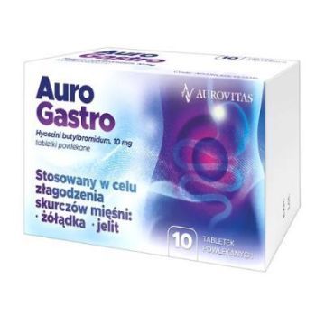 AuroGastro, 10 mg, tabl.powl., 10 szt