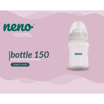 Neno Bottle, butelka dziecięca ze smoczkiem, 150 ml