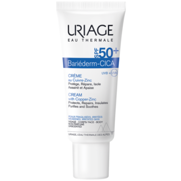 Uriage Bariederm CICA SPF 50+,krem,regenerujacy,Cu-Zn, 40 ml