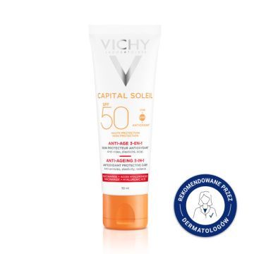 Vichy Ideal Soleil, krem, p/starzeniowy, SPF50, 50 ml