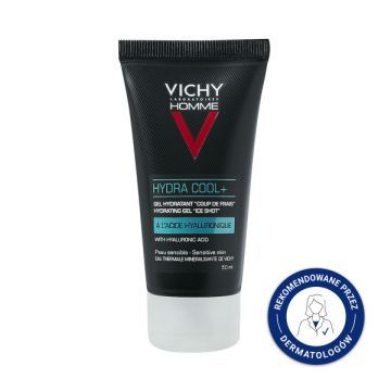 Vichy Homme Hydra Cool+,krem,nawilz.,z kw.hialur., 50 ml