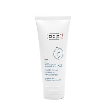 Ziaja Med Kuracja Dermatologiczna, natłuszczająca emulsja do skóry z AZS, do rąk, 100 ml