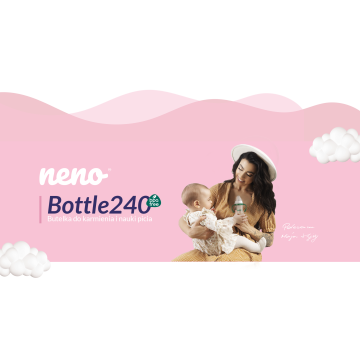 Neno Bottle, butelka dziecięca ze smoczkiem, 300 ml