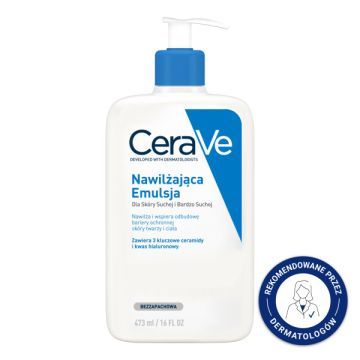 CeraVe, nawilżająca emulsja dla skóry suchej i bardzo suchej, 473 ml