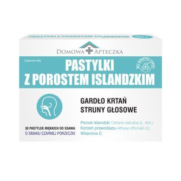 Pastylki z Porostem Islandzkim, pastyl.d/ssania, 30 szt
