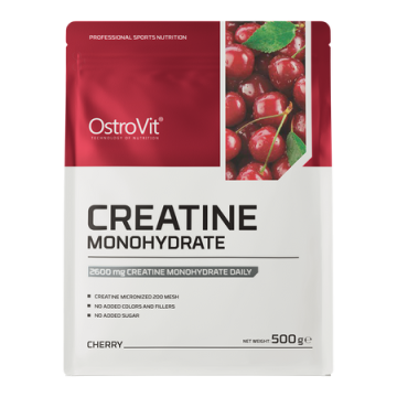 Creatine Monohydrate, prosz.,sm.cherry, 500 g