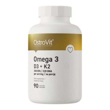 OstroVit,  Omega 3 D3 + K2, kapsułki, 90 szt.
