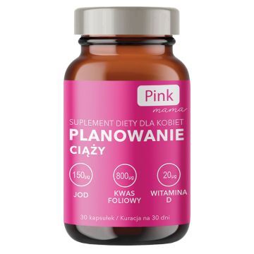 PINK Mama, Planowanie ciąży, kapsułki miękkie, 30 szt.