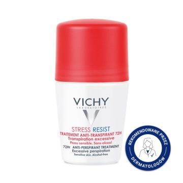 Vichy Stress Resist, antyperspirant 72h, intensywna kuracja przeciw poceniu się, 50 ml