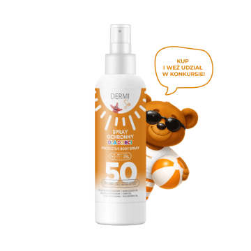DERMI Sun Spray ochronny dla dzieci SPF 50, 125 ml 