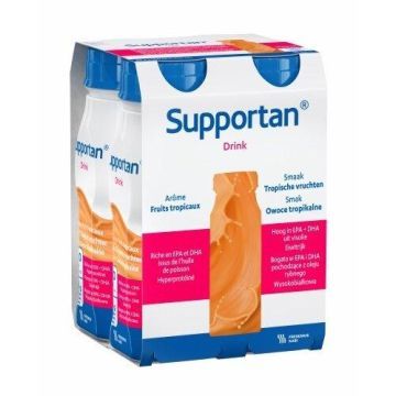 Supportan Drink o sm.owoc.tropikalnych,plyn,200ml,4but