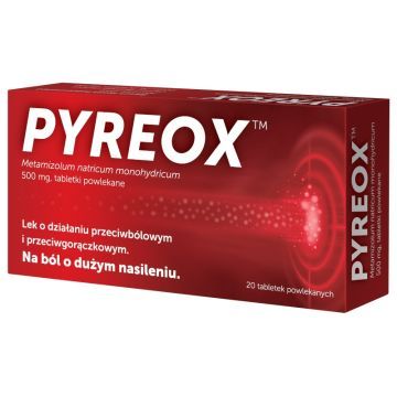 Pyreox, 500 mg, tabletki powlekane, 20 szt.