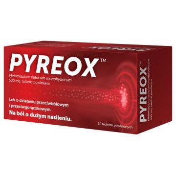 Pyreox, 500 mg, tabletki powlekane, 50 szt.
