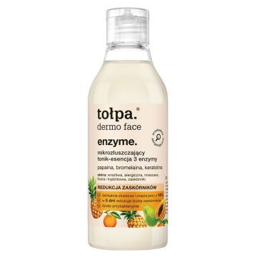 Tołpa Dermo Face Enzyme, mikrozłuszczający tonik, esencja 3 enzymy, 200 ml