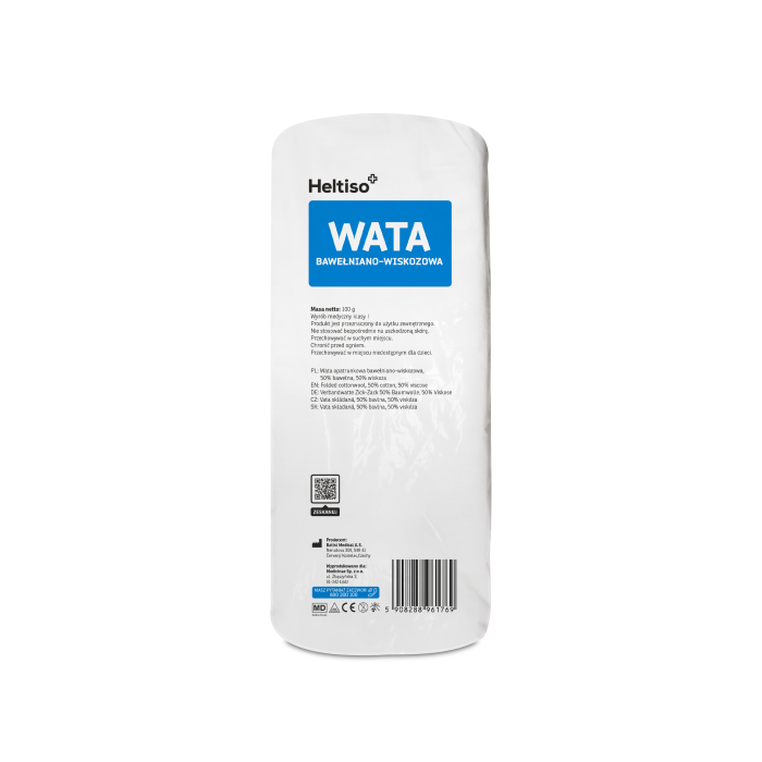 Heltiso wata opatrunkowa bawełniano-wiskozowa, 100 g main product photo