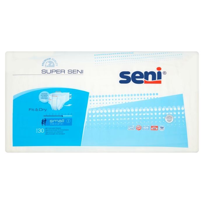 Super Seni, pieluchomajtki dla dorosłych, rozmiar S, 30 szt. main product photo
