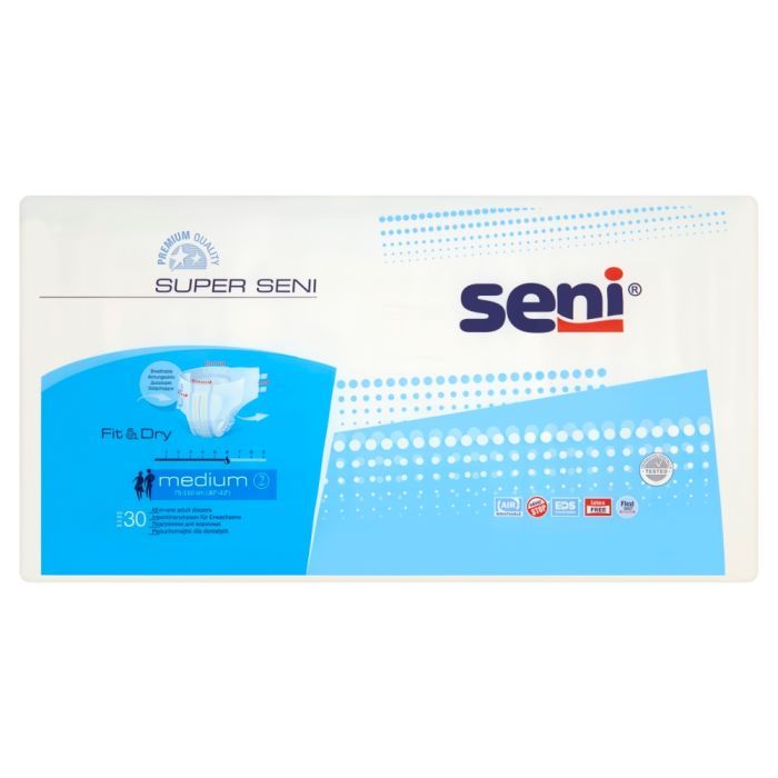 Super Seni, pieluchomajtki dla dorosłych, rozmiar M, 30 szt. main product photo