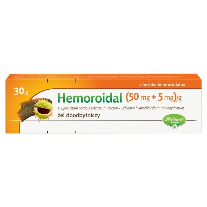 Hemoroidal, (50 mg+5 mg)/g, żel doodbytniczy, 30 g main product photo